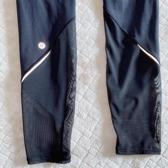 High Waisted Lululemon Mesh Leggings - Picture 4 of 4